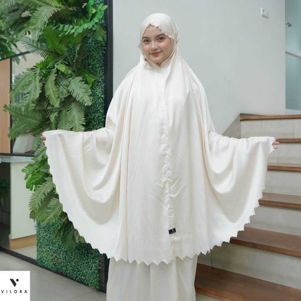 Vilora - Mukena Armani Silk Premium 2in1 (Vedina Prayer Set)