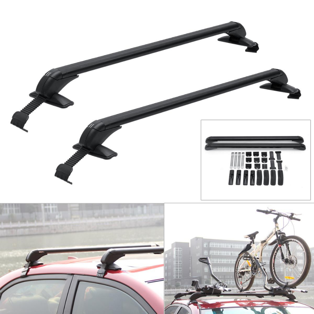 PROMO Kaki Rack Bagasi Atap Mobil Roof Rack Cross Bar Jepit Body Mobil Universal Rak