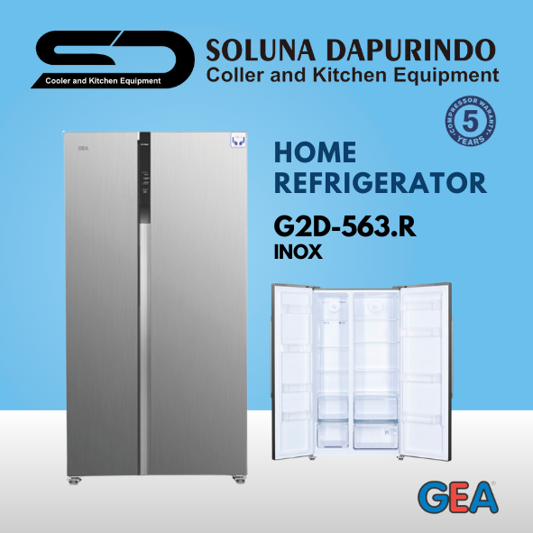 GEA Home Refrigerator G2D-563.R INOX / G2D563R / G2D 563 R