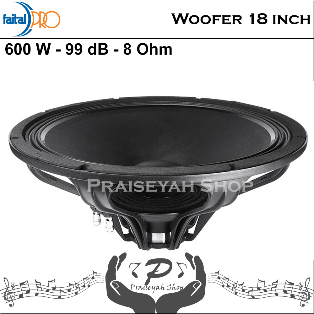 Faital Woofer Speaker Komponen 18 inch 18FH500 8 ohm