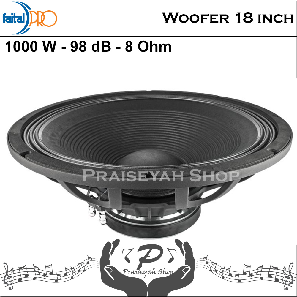 Faital Woofer Speaker Komponen 18 inch 18HP1010 8 ohm