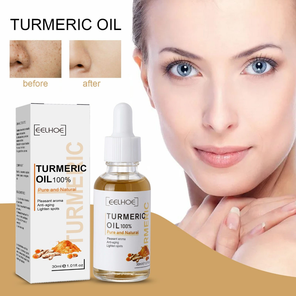 EELHOE Turmeric Oil Pure And Natural 100% / Serum Wajah Anti Penuaan 30 Ml