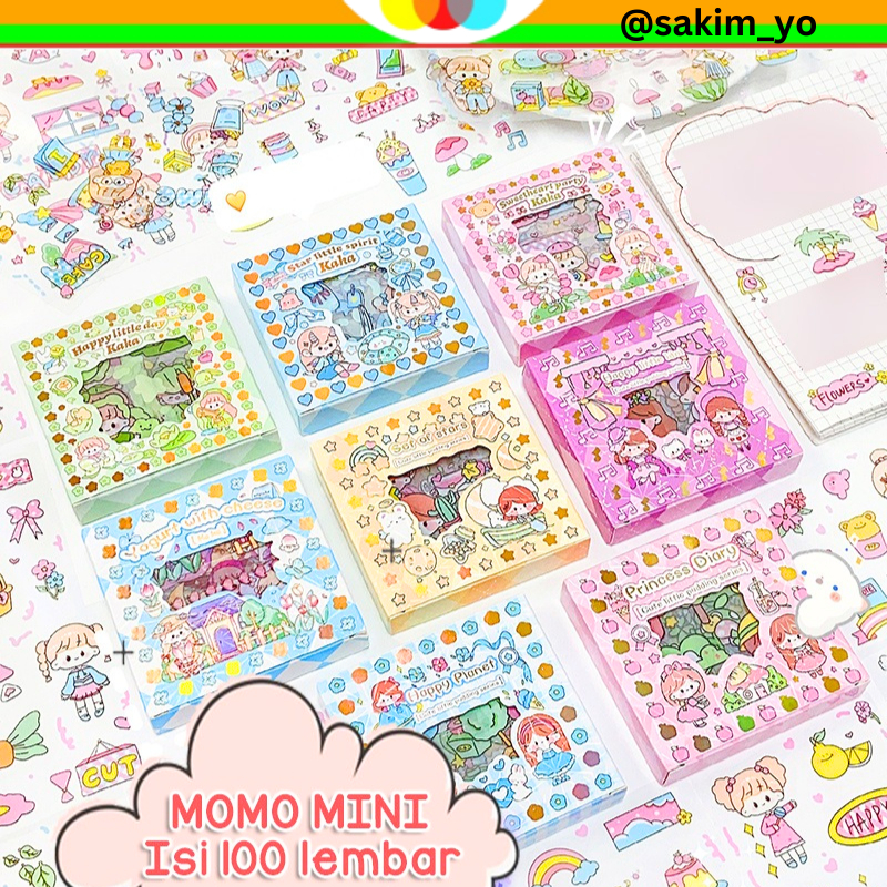 

Isi 100 Lembar Mini Momo Sticker Deco Aesthetic Motif Kartun Lucu ala Korea Anti Air Waterproof Untuk Hias Tumbler DIY Hp Dekorasi Buku Diary Memo Journal Catatan Harian Anak Sekolah Alat Tulis Bahan Stiker Transparant Bisa Untuk Kado Ulang Tahun