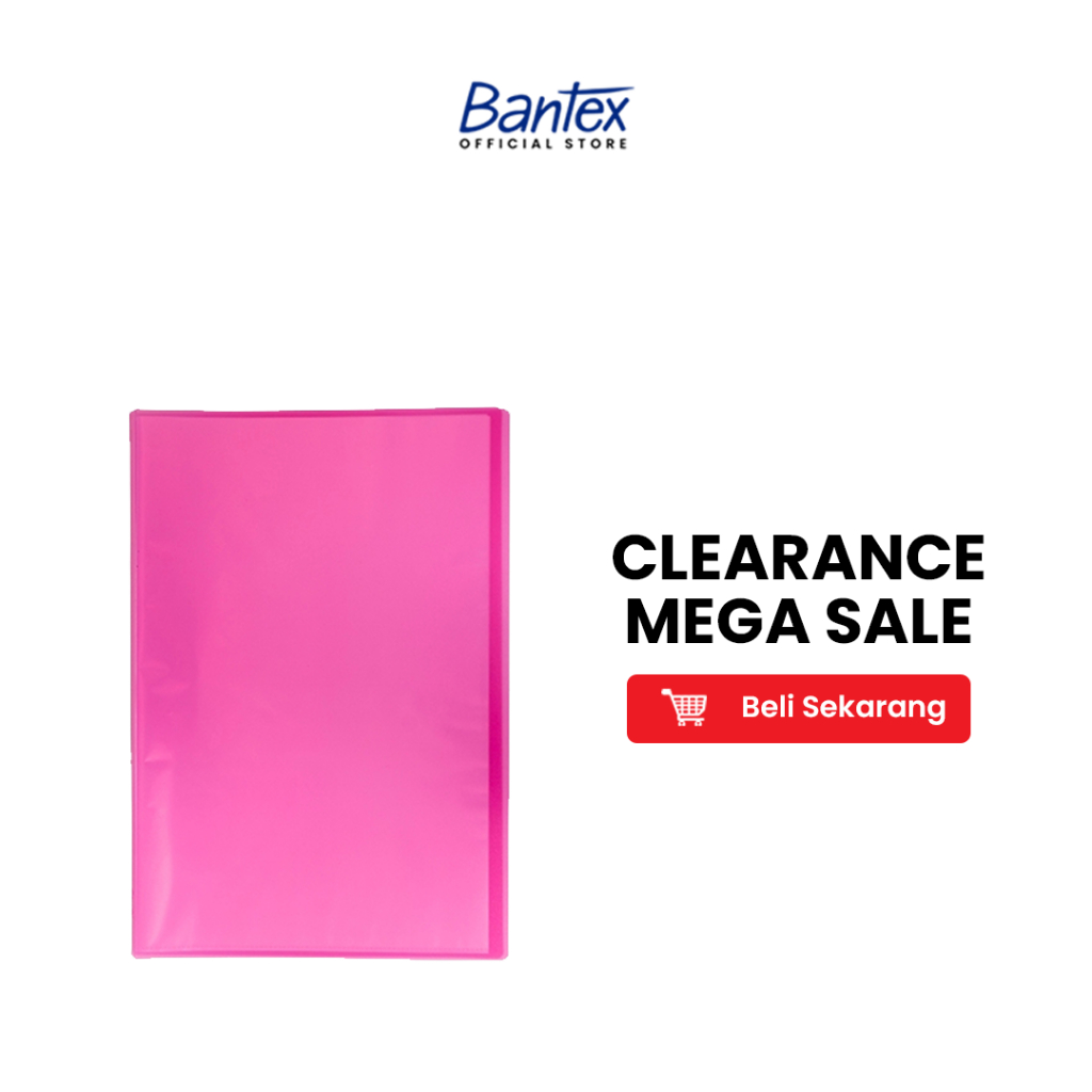 

Bantex Trendy Display Book Folio (40 pockets) Pink 3195 19