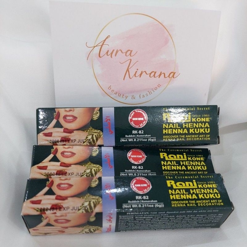 RANI KONE / HENNA KUKU MERAH/Reddish/pacar muslim kutek