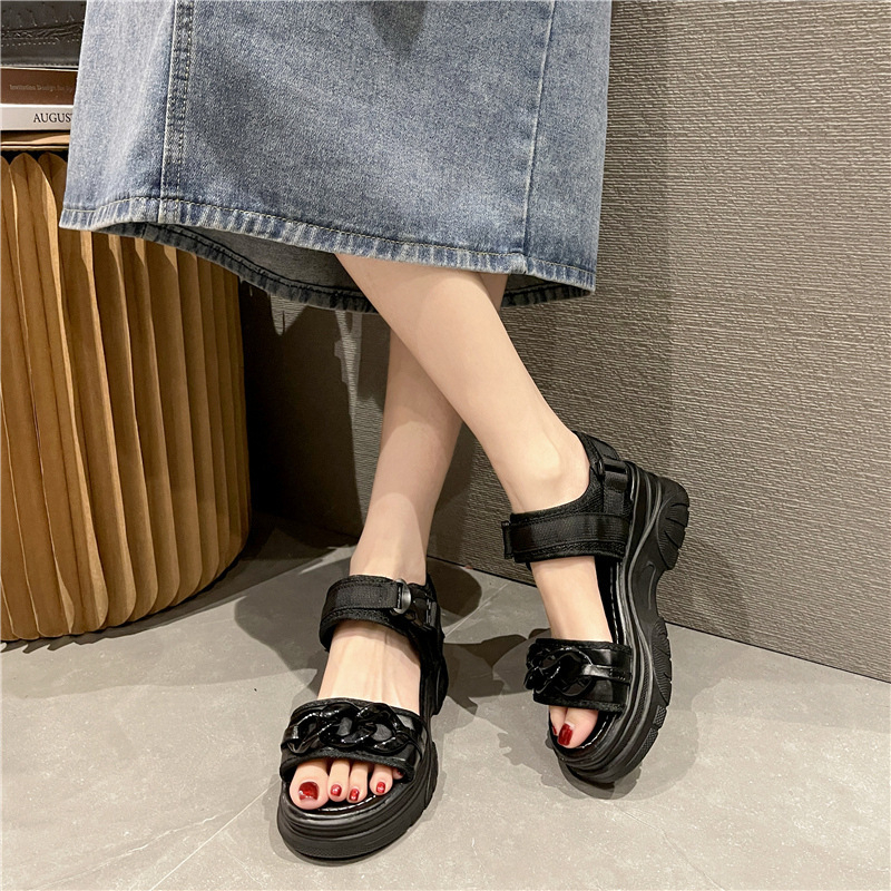 TBIG [COD] Sandal Wanita SANDALSTEFANI  Wedges Import Korea Style Santai Wanita Remaja