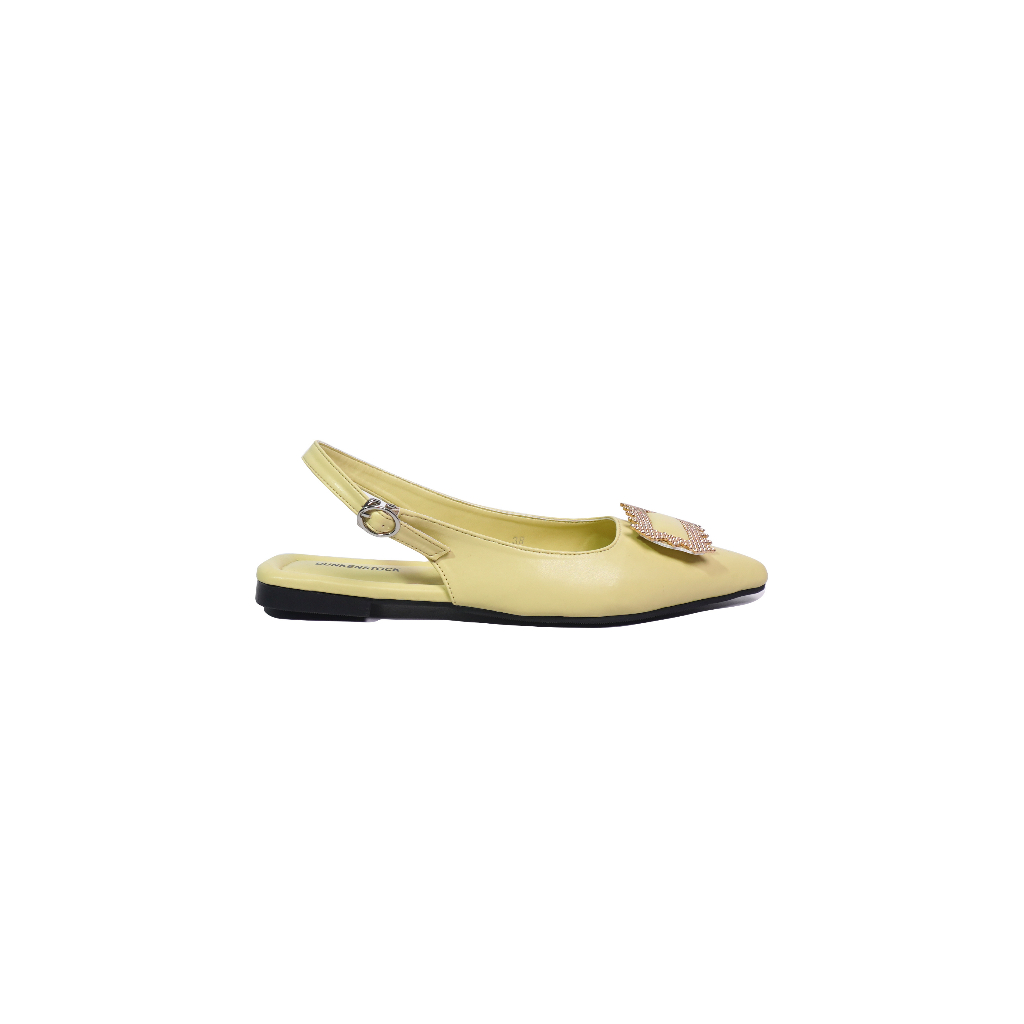 Adarastore - Dankenstock KATYA Flat Shoes Lancip Wanita Sepatu Sendal Cewek Hak Rendah