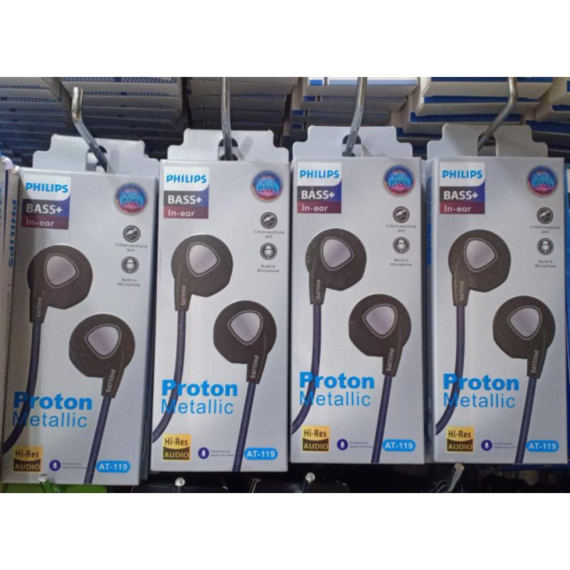 headset PHILIPS At-119 Proton metalic bass..