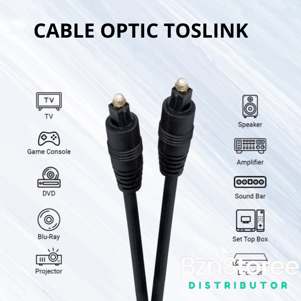 Kabel Toslink Digital Audio Optical 3 meter /Toslink 3m /Kabel Optic Audio Digital Optical Toslink o