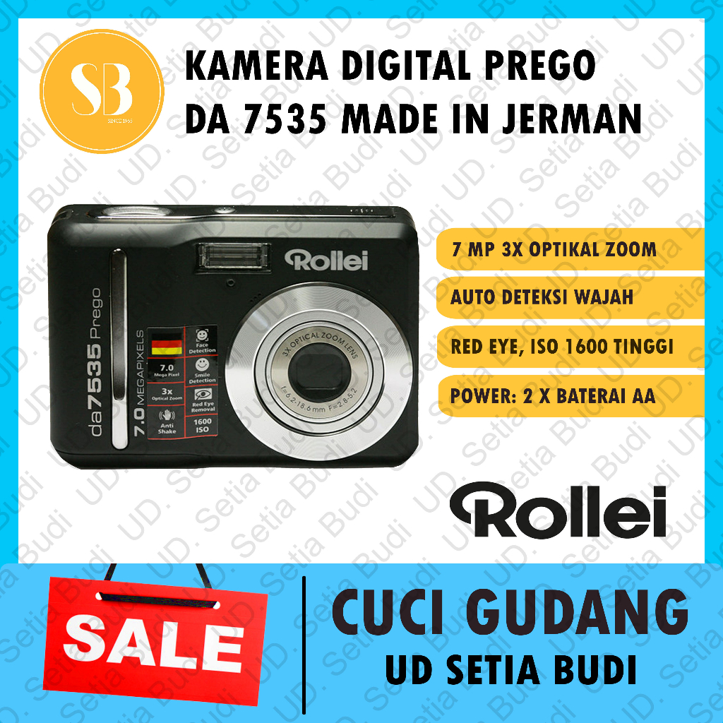 Kamera Digital Pocket Rollei DA 7535 Prego Made in German Langkah Baru