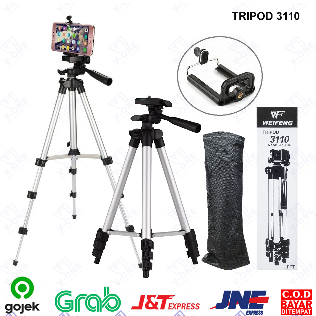 TRIPOD 3110 TRIPOD HP TRIPOD KAMERA PANJANG 1 METER + HOLDER U