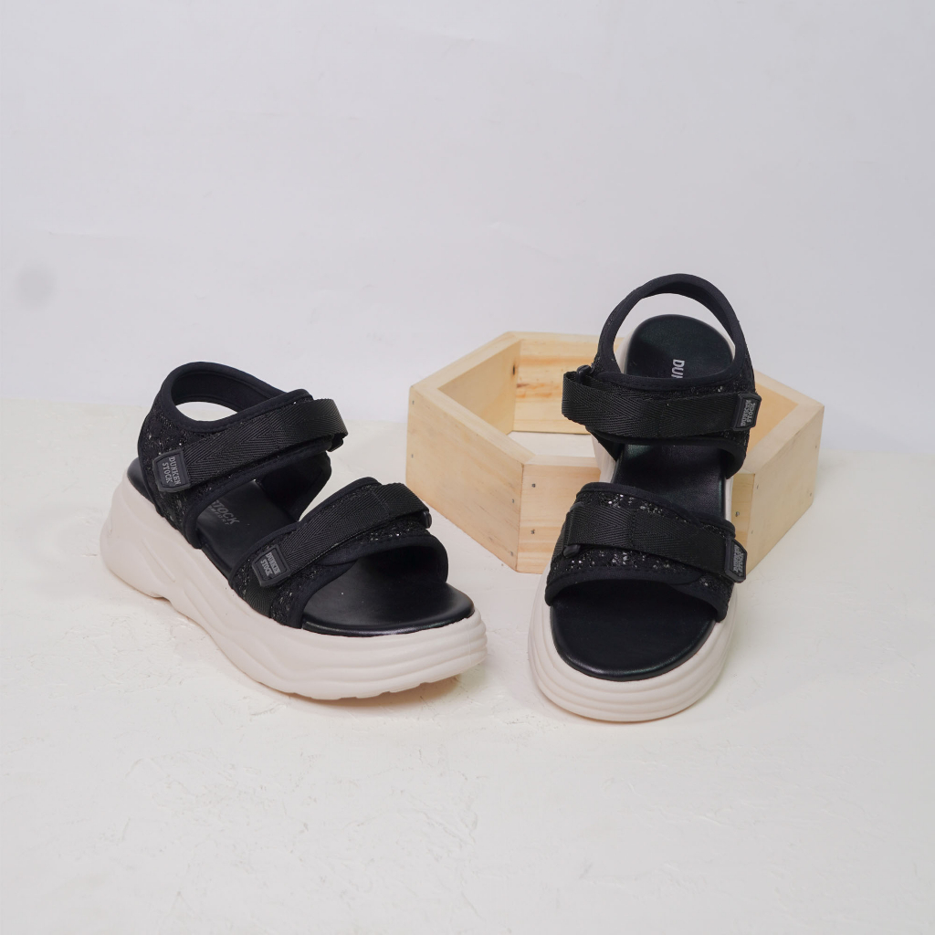 Adarastore - Dunkenstock AGITHA Sandal Gunung Cewek Platform Sendal Wedges Tali Wanita