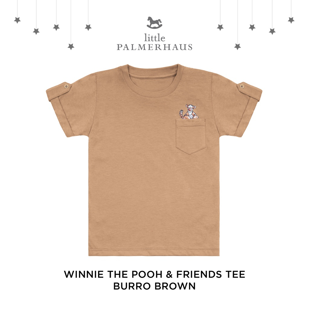 Baju Bayi Kaos Atasan Oblong Anak Little Palmerhaus - Winnie The Pooh &amp; Friends Tee 1-3 Tahun