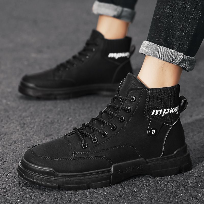 Sepatu boots Hitam 39-44 Mpkey Hight Sneakers outdoor touring motor Kasual Pria Wanita terlaris murah best medan