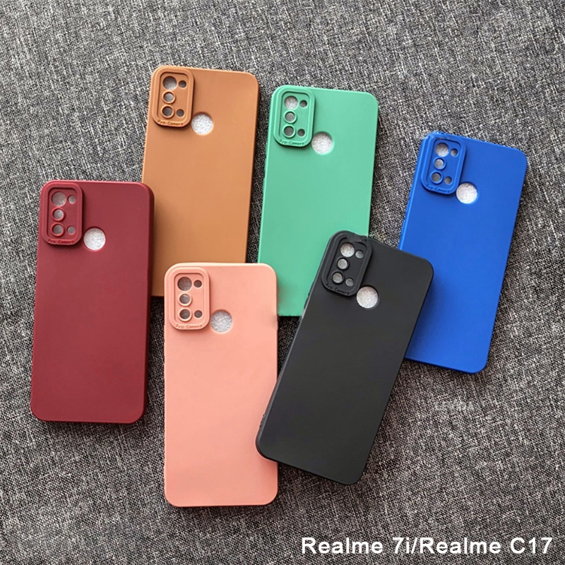 Softcase Realme 7i Realme C17 Case 3D Pro Camera Gel Silika Casing