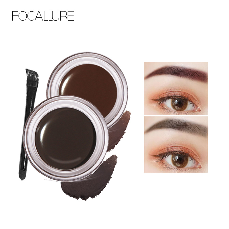 FOCALLURE Eyebrow Cream Waterproof Long-lasting Eyebrow Gel With Brush-Eye Cosmetic Fa23