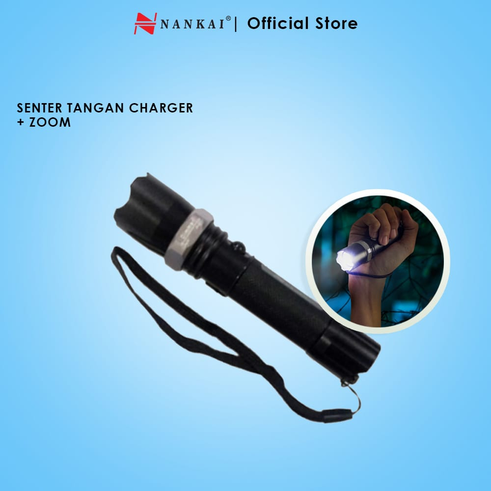 Senter Tangan Charger + Zoom Nankai