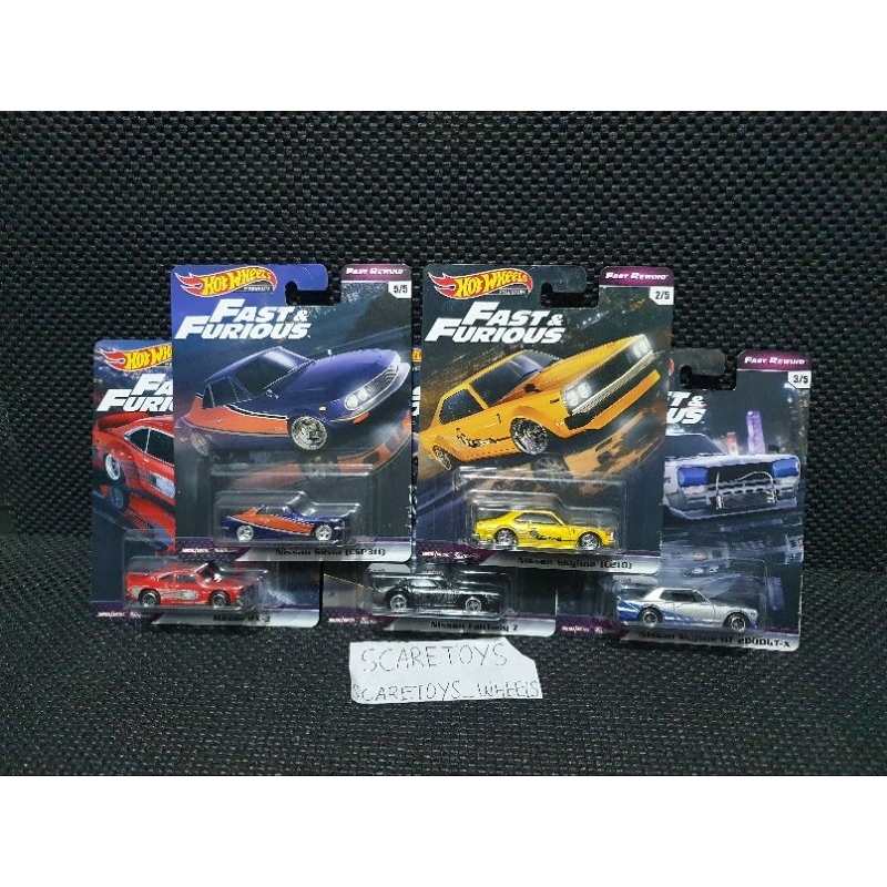 Hot wheels Fast and Furious Fast Rewind Set hotwheels fast furious