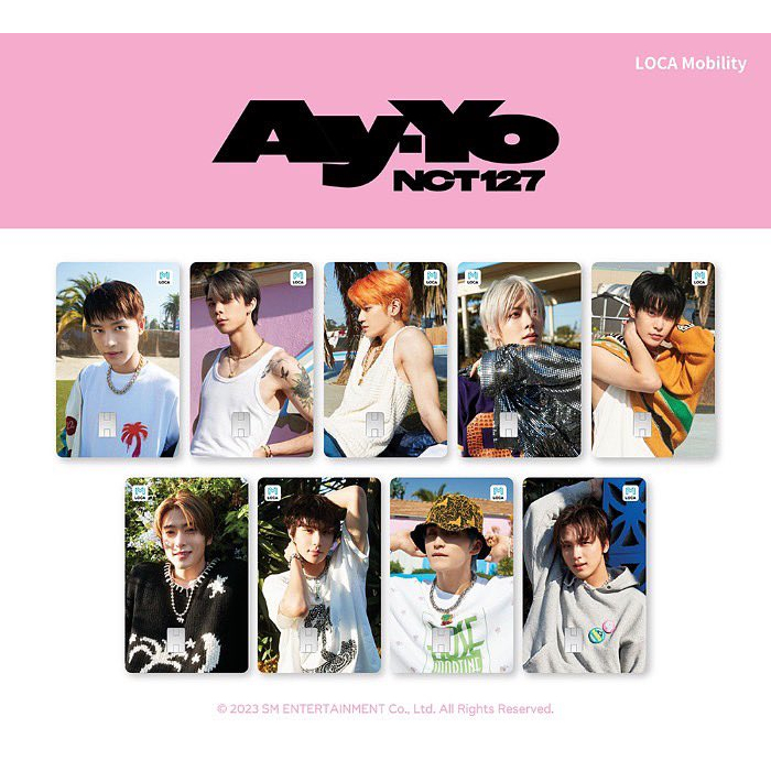 [PO/PREORDER] NCT 127 AY-YO CASHBEE [CEK DESKRIPSI] LOCAMOBILITY CARD OFFICIAL JAEHYUN TAEYONG MARK 