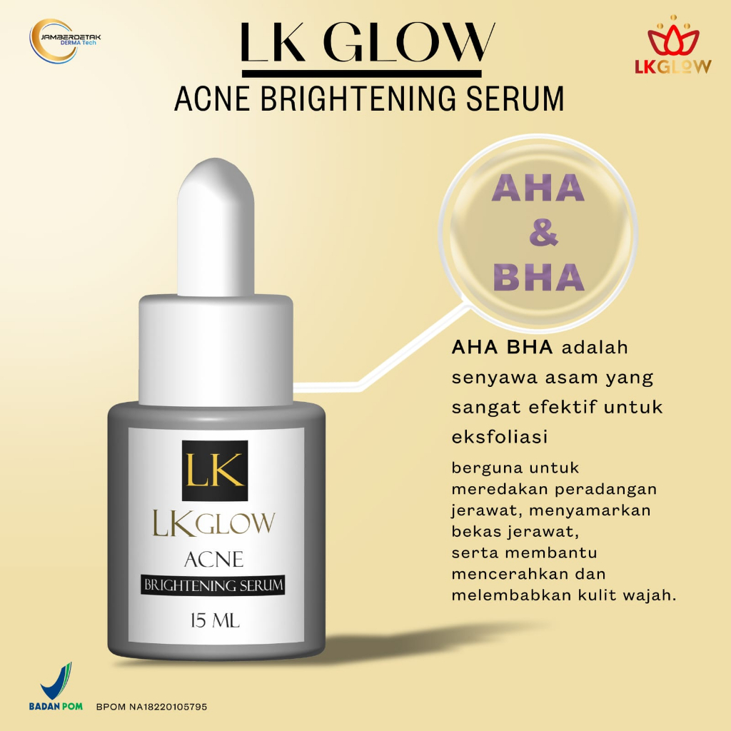 BPOM Beauty serum LK CARE anti jerawat komedo glowing serum acne whitening