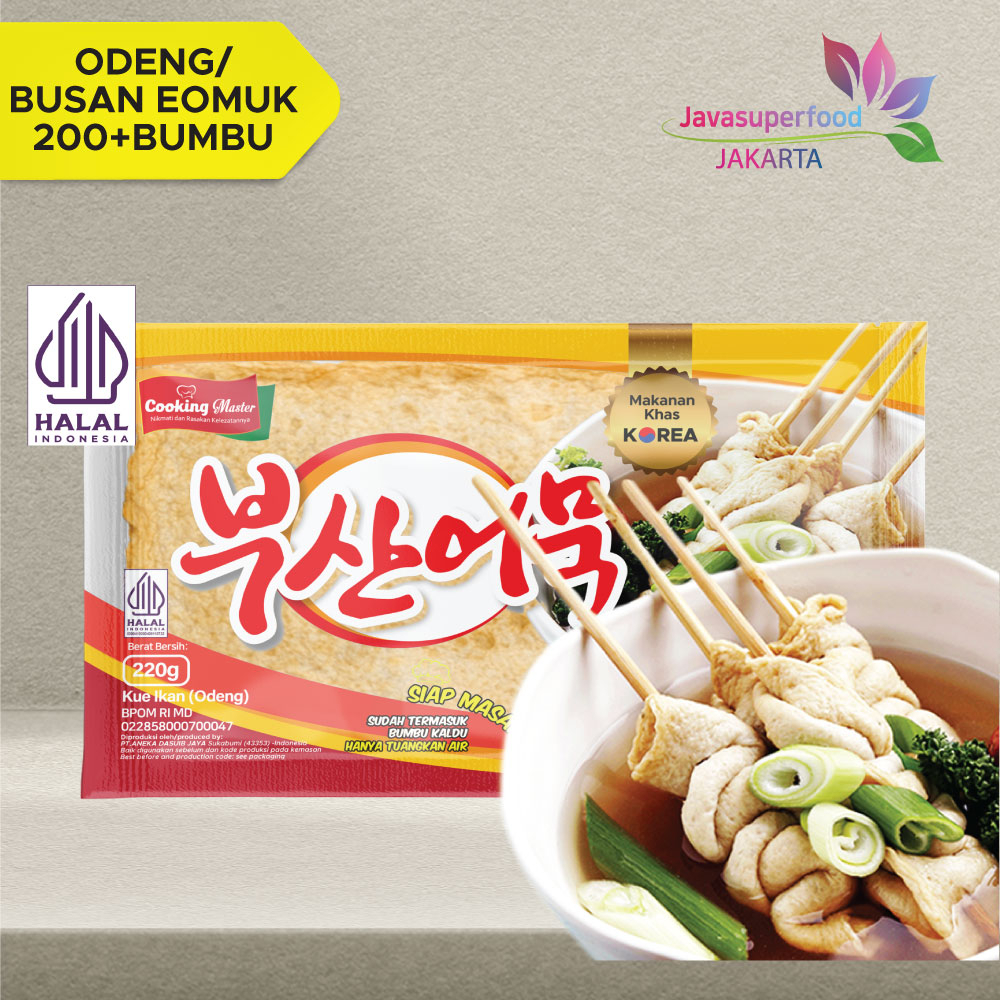 

Busan Eomuk Halal / Korea Fish Cake 200g + Bumbu / Cemilan Korea {Halal}