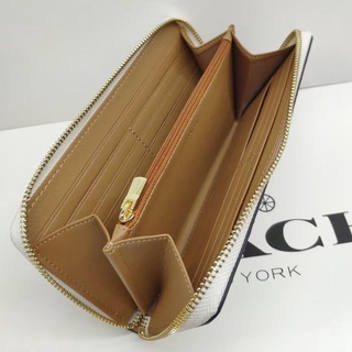 [Instant/Same Day] 2855 coach women wallet long style zip purses qianbao