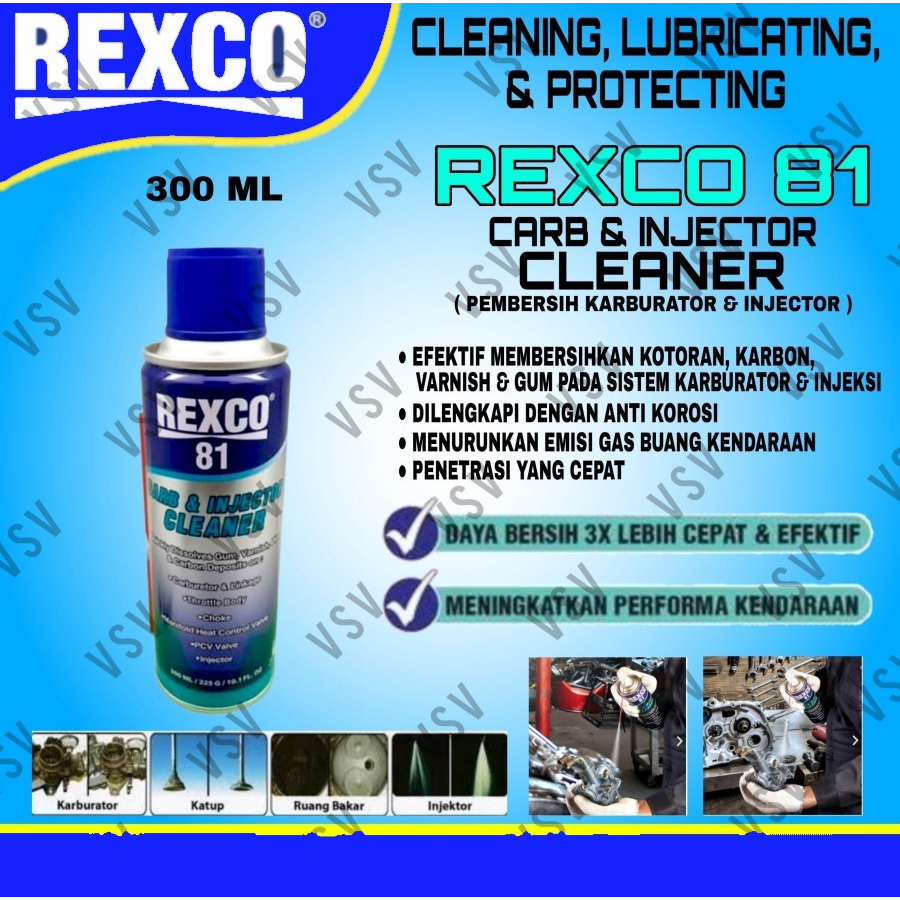 REXCO 81 (300ml) Carb &amp; Injector Cleaner pembersih Karburator