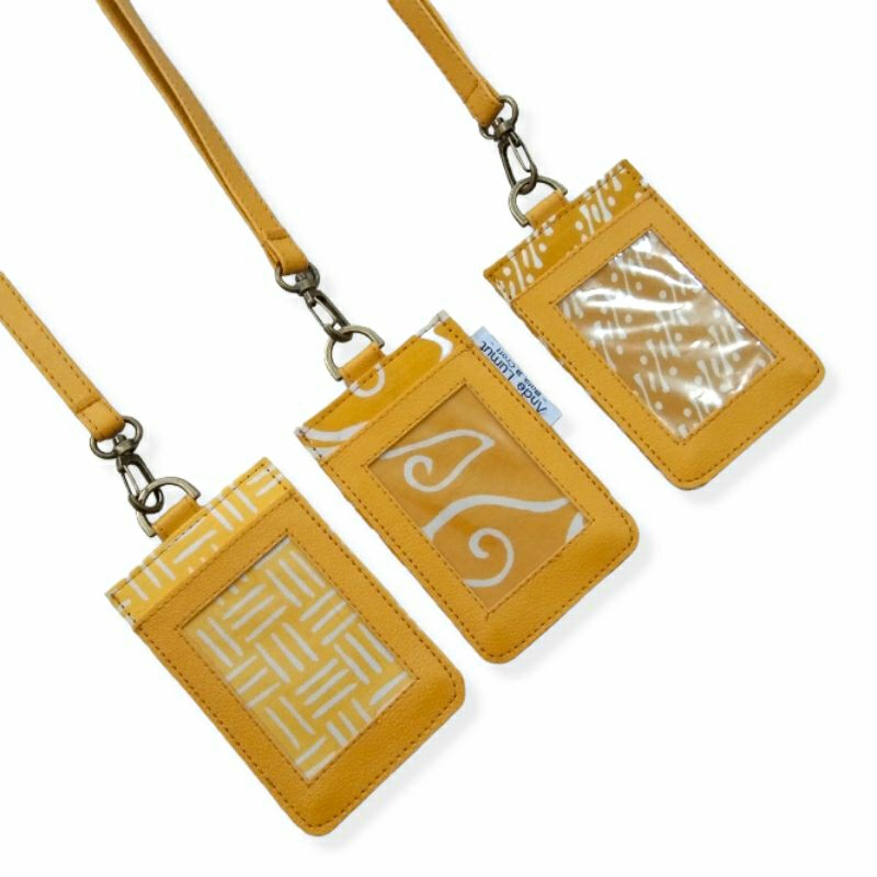 

Lanyard Gantungan Name Tag Id Card Holder Warna Kuning - Andelumut