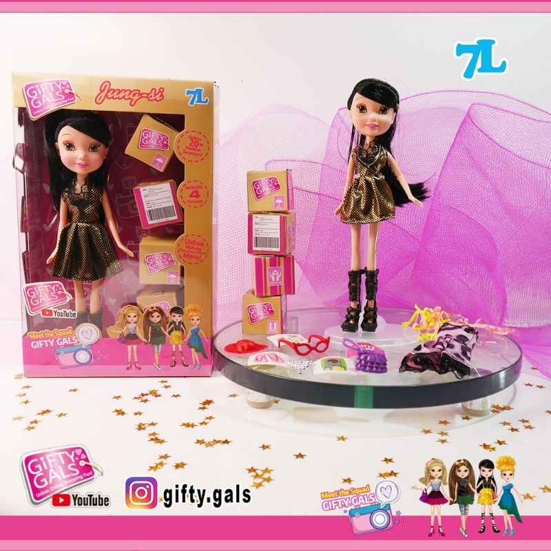 GIFTY GALS MEET THE SQUAD BONEKA  BARBIE 7L VIRAL KEMASAN BOX  MAINAN KELUARGA EDUKASI