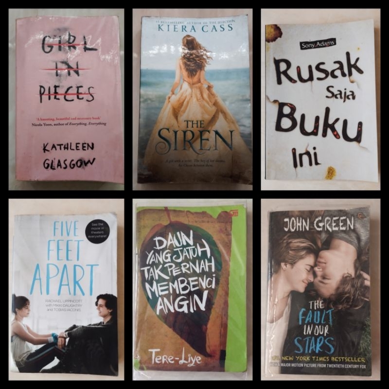 Novel preloved Indonesia Inggris