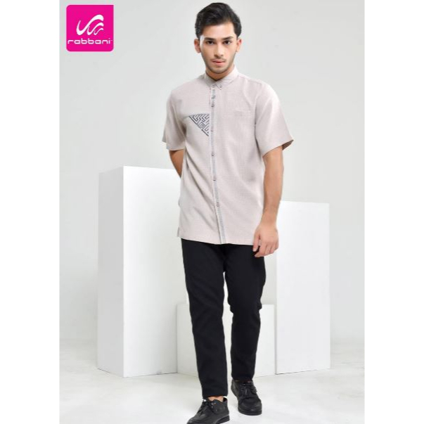 Kemko Couple ARETA - Kemeja Koko Lengan Pendek Sarimbit Rabbani Baju koko Dewasa Kemko Couple Keluar