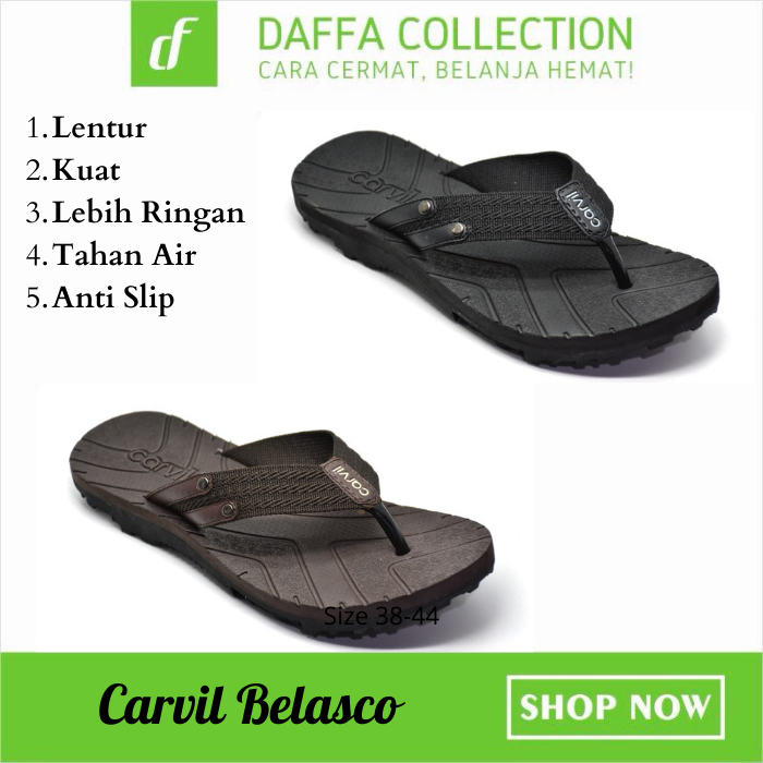 Sandal Japit Pria Terbaru Casual Karet Lentur Original Sendal Jepit Slide Cowok Laki2 Dewasa Carvil 