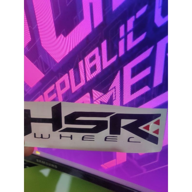 

Stiker HSR 12cmx21cm