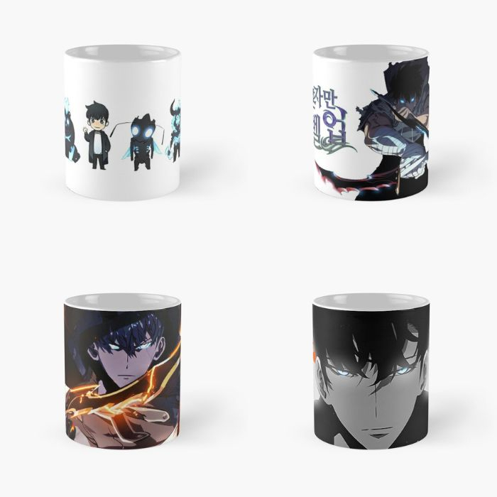 Mug Keramik Chibi Solo Leveling Hunter Sung Jin Woo Manhwa Logo Ahjin Guild (18 Pilihan)