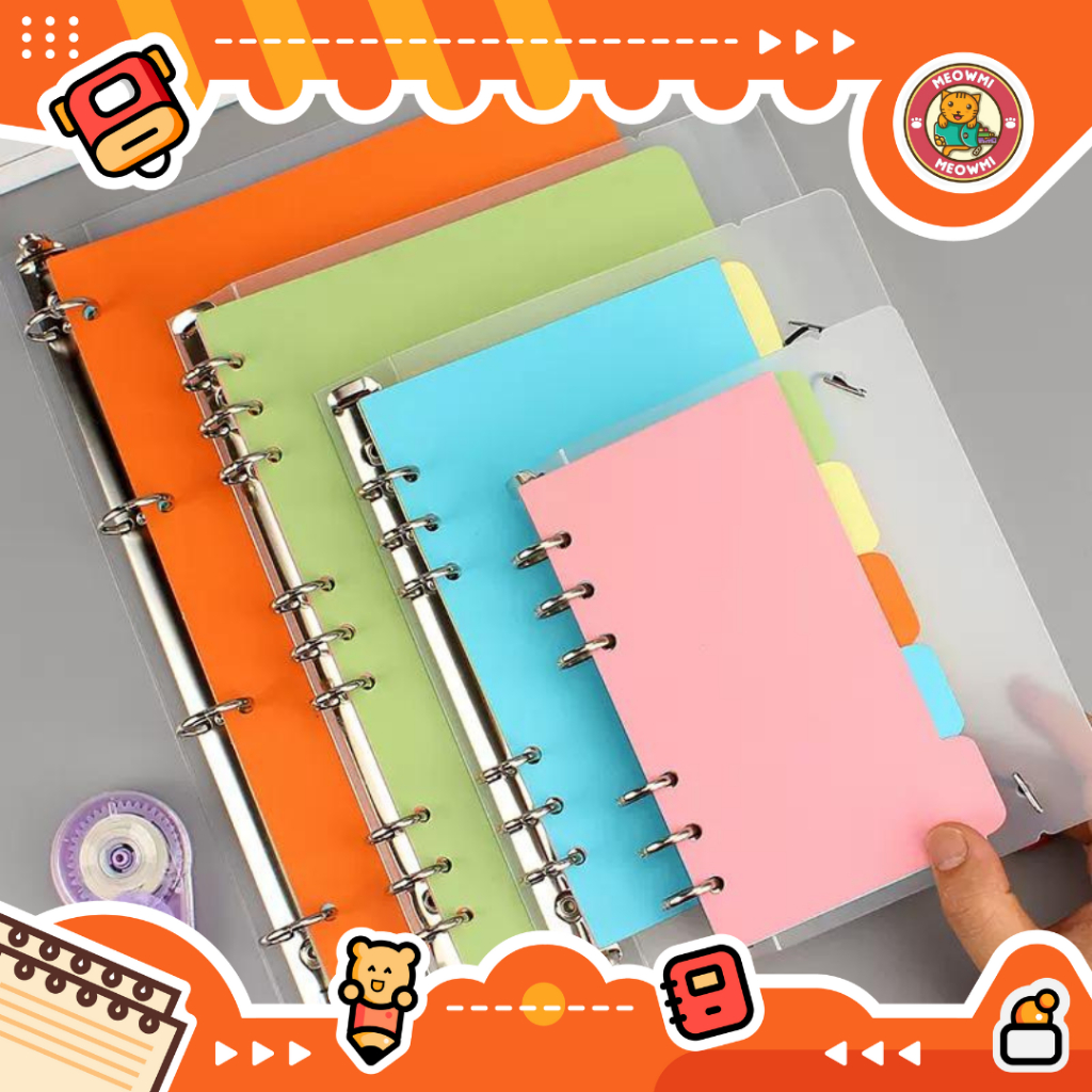 

Pembatas Binder A5 A6 Macaron Colour Index Divider 5 Lembar Bahan Tebal MB0135