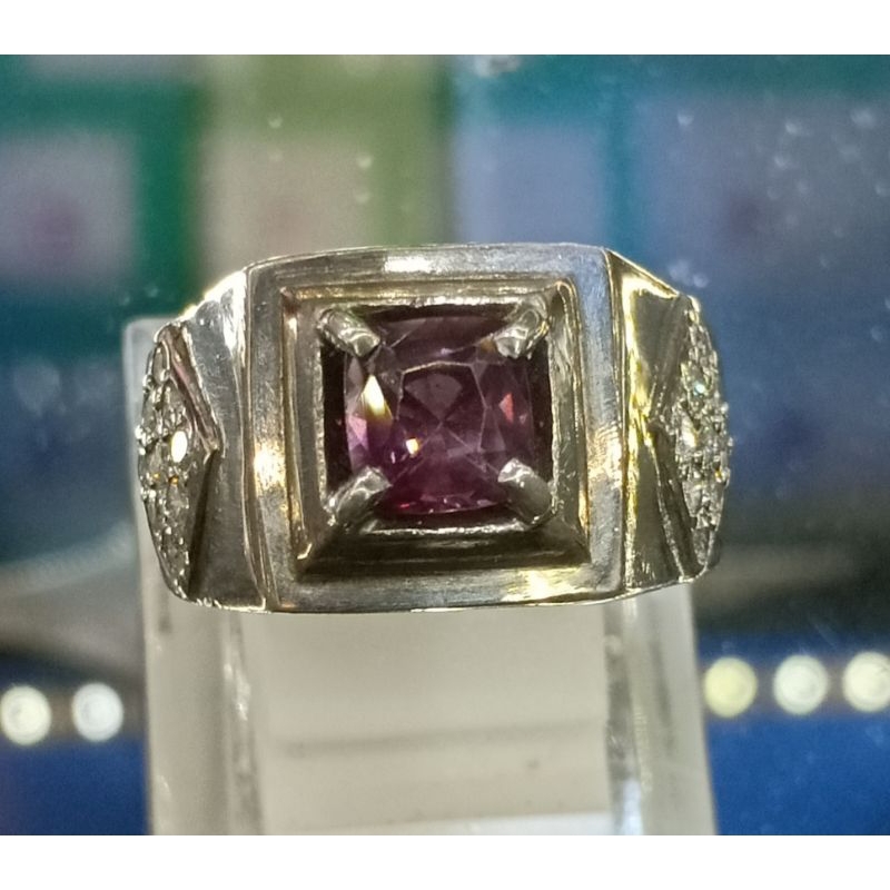 BATU NATURAL PURPLE SAPPHIRE | SAFIR 1.61 CT NO HEAT