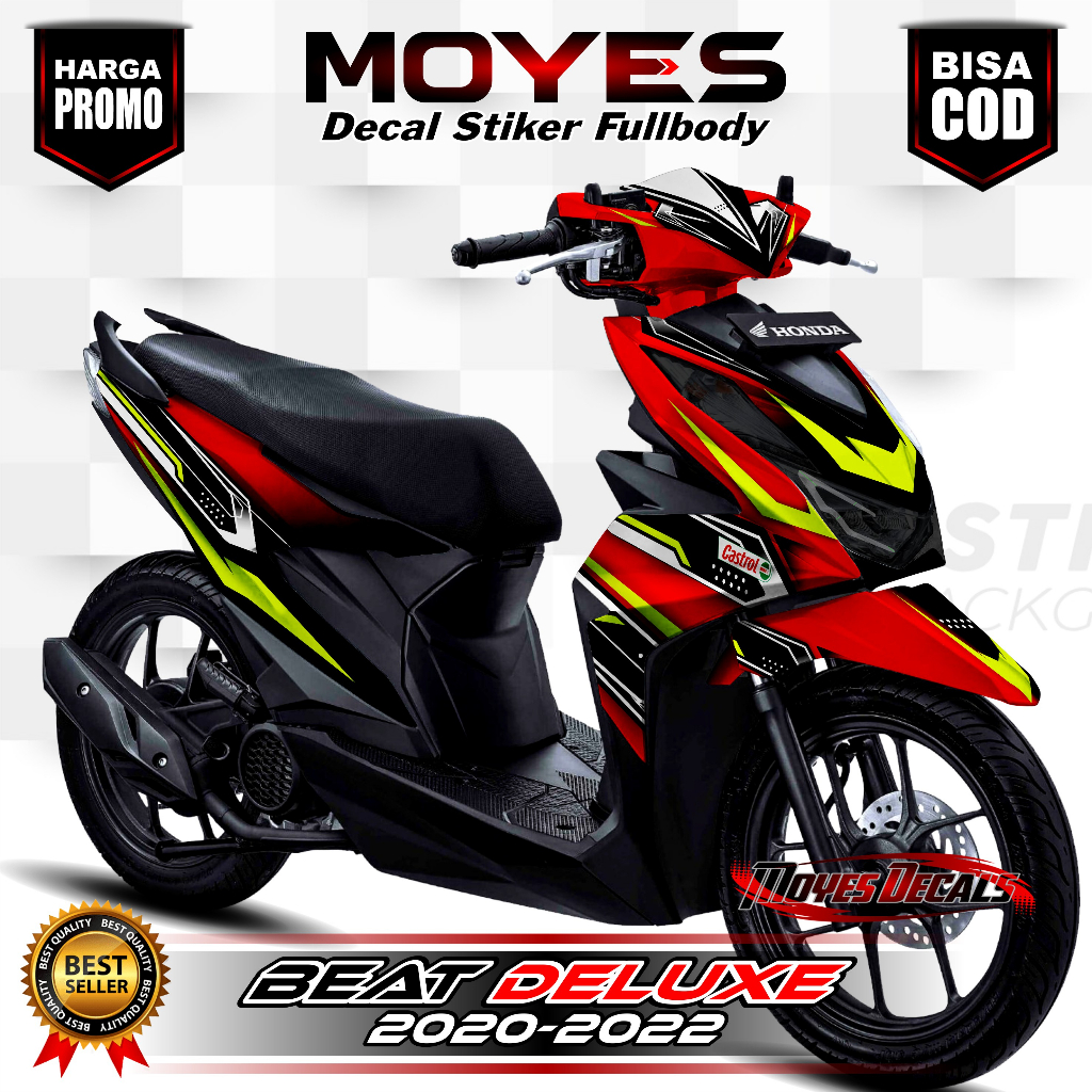 Decal New Beat CBS 2020 // Stiker Beat Deluxe 2021 // Decal Variasi Beat New FI ISS