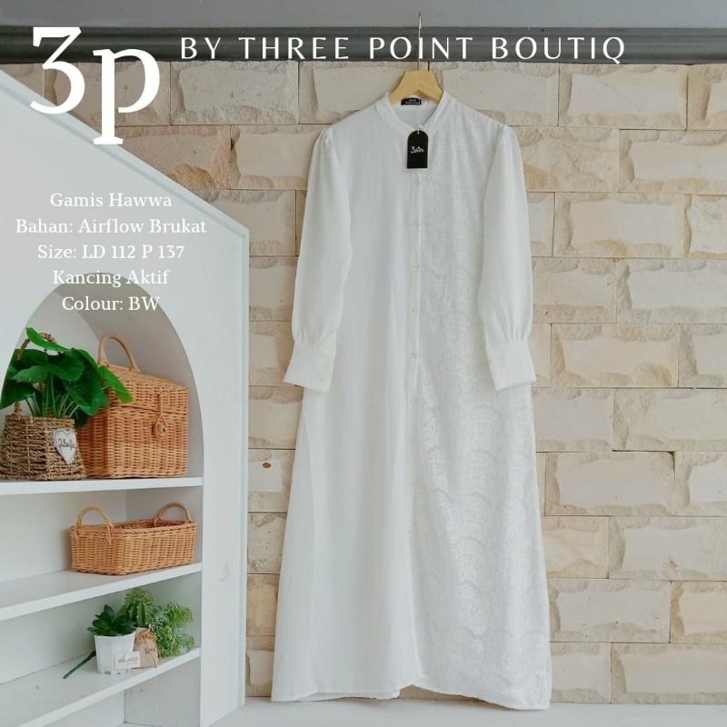 Gamis Crinkle Airflow Gamis Hawwa Gamis 3Point