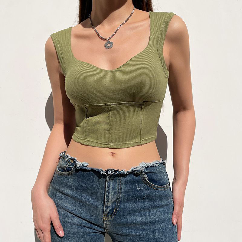 Tank Top Bra Fashion Korea (T84) | Tank Top Bra Busa | Crop Tank Top Style Import 100%