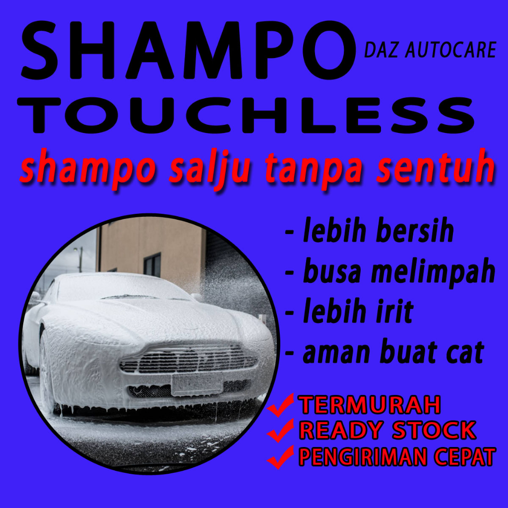 super touchless wash shampo tanpa sentuh shampo mobil dan motor