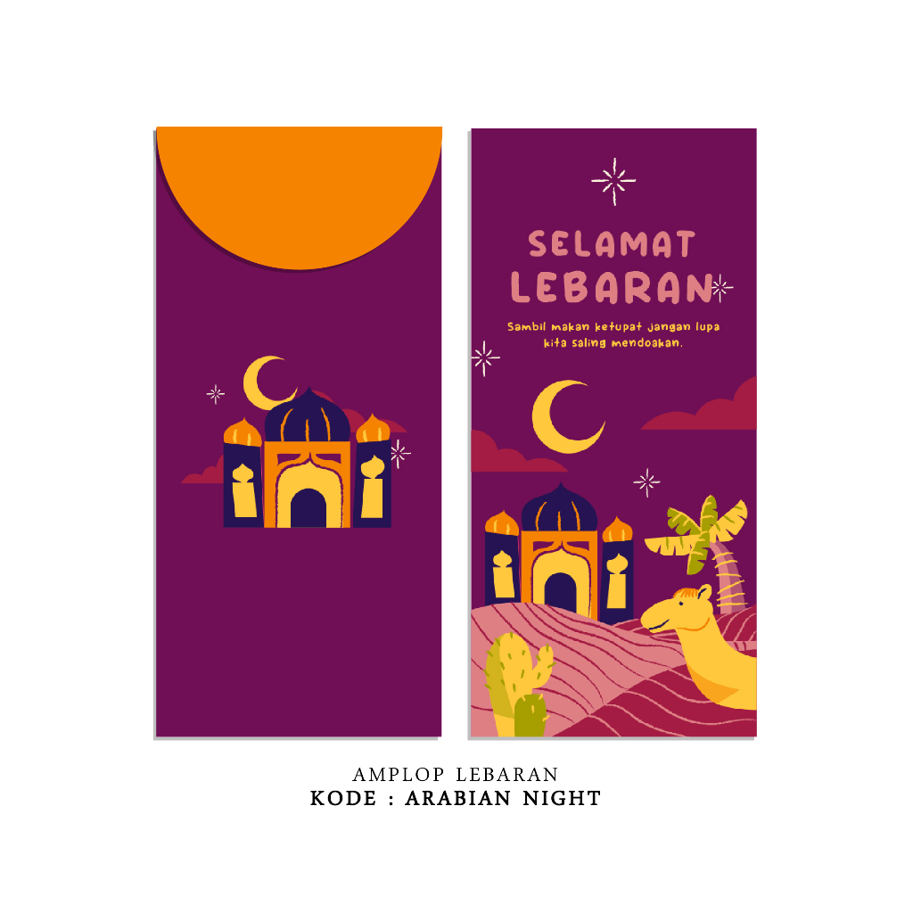 

AMPLOP LEBARAN IDUL FITRI | ARABIAN NIGHT SET Isi 8pcs