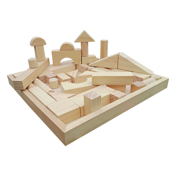 Balok 47 Natural - Mainan Kayu Edukatif Susun Balok - Kayu Seru