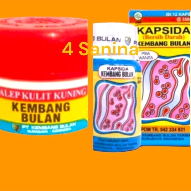 Kapsida bersih darah kembang bulan &amp; salep kembang bulan