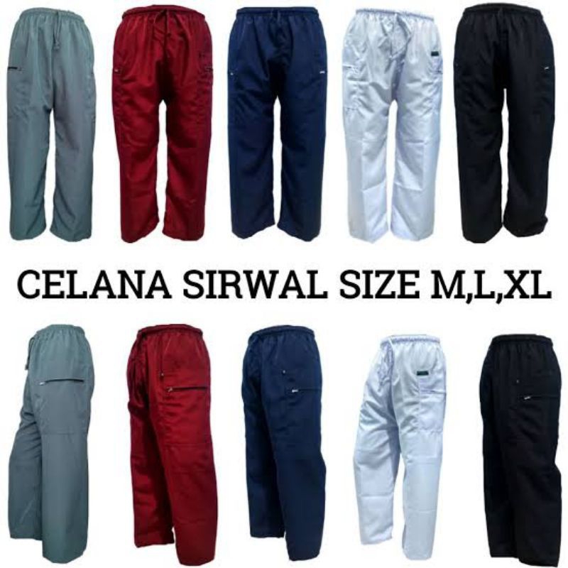 Celana sirwal panjang/ komprang dewasa/ pangsi dewasa M L XL XXL XXXL