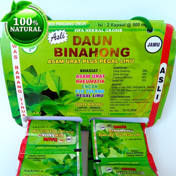 Kapsul Daun-Binahong Asli Original