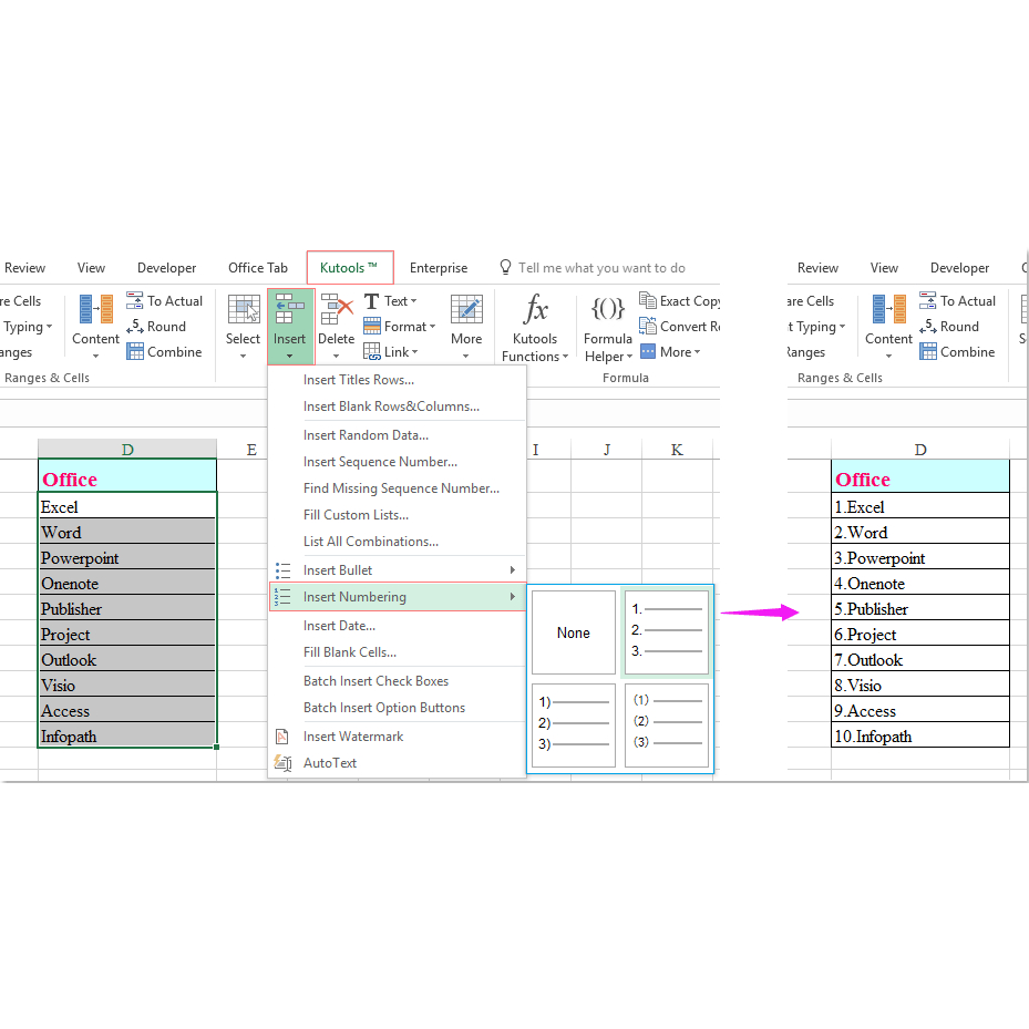 Plugin Kutools 26 for Excel Outlook Word Terbaru Full Version plugin lebih 300 fitur