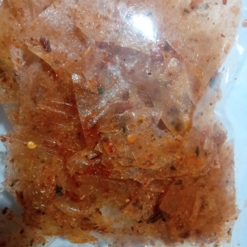 

keripik kaca arum rasa pedas 100 gram