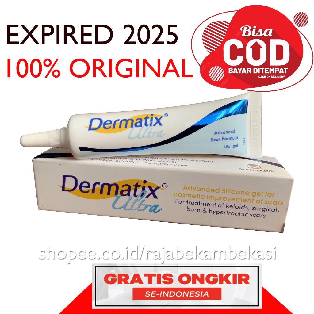 Dermatix Ultra Penghilang Bekas Luka/ Obat Bekas Luka / Keloid ANTI SCAR Stretchmark 15 Gram