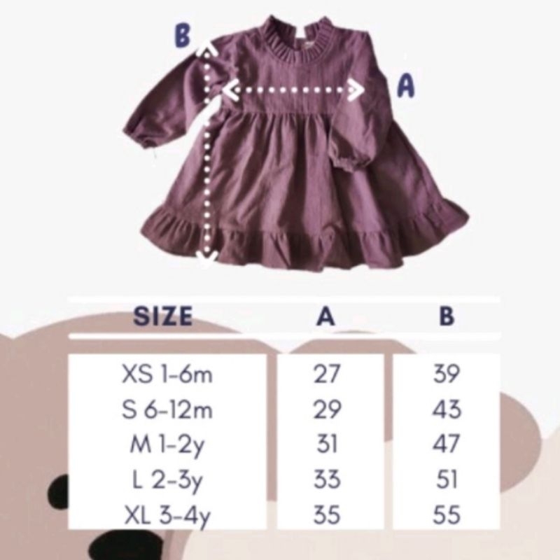 BAJU GAMIS ANAK PEREMPUAN TANGAN PANJANG PREMIUM CRINKLE LINEN