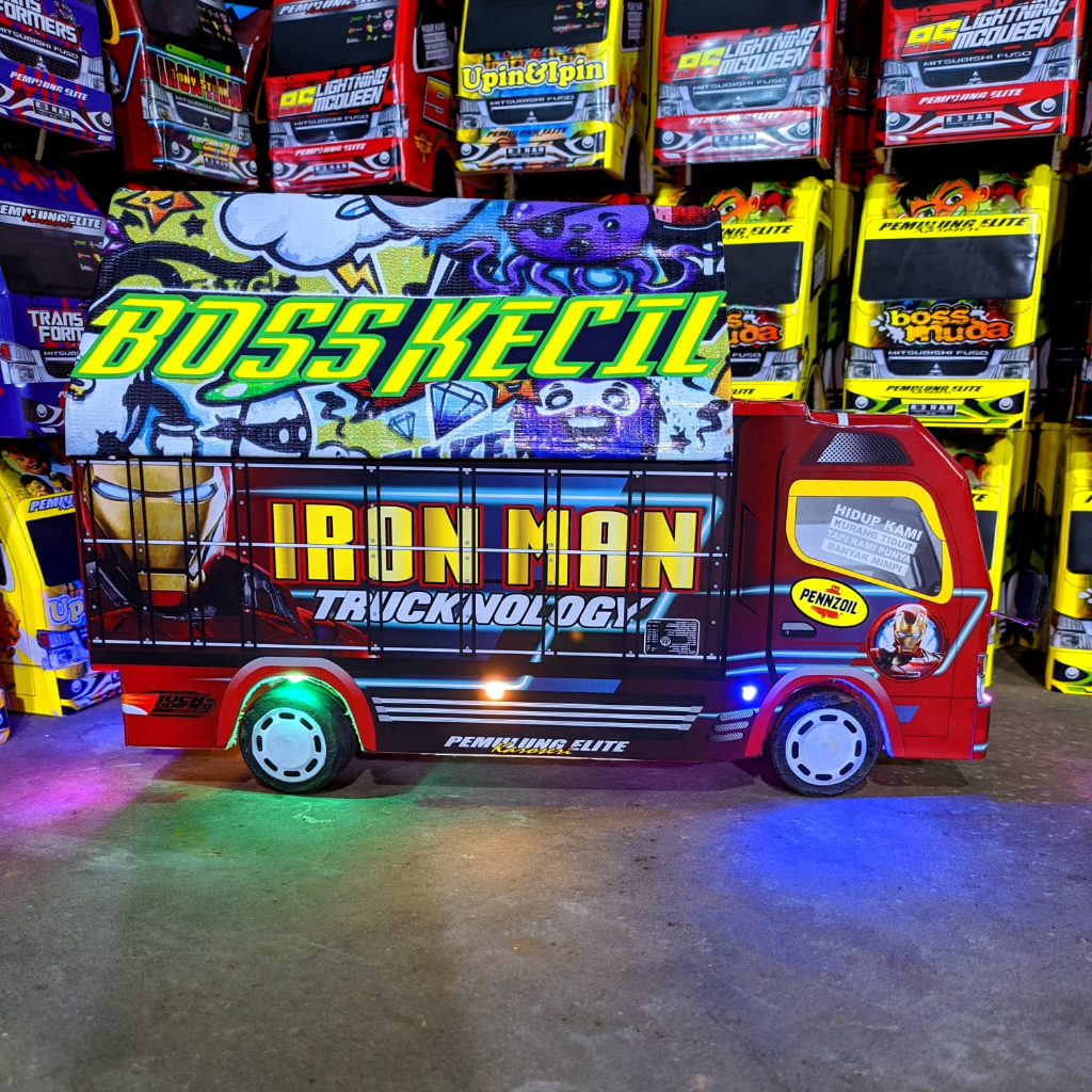 PROMO TRUK OLENG MAINAN ANAK TERMURAH TRUK OLENG FULL VARIASI LAMPU DAN TERPAL